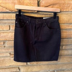 Rag and Bone black denim skirt